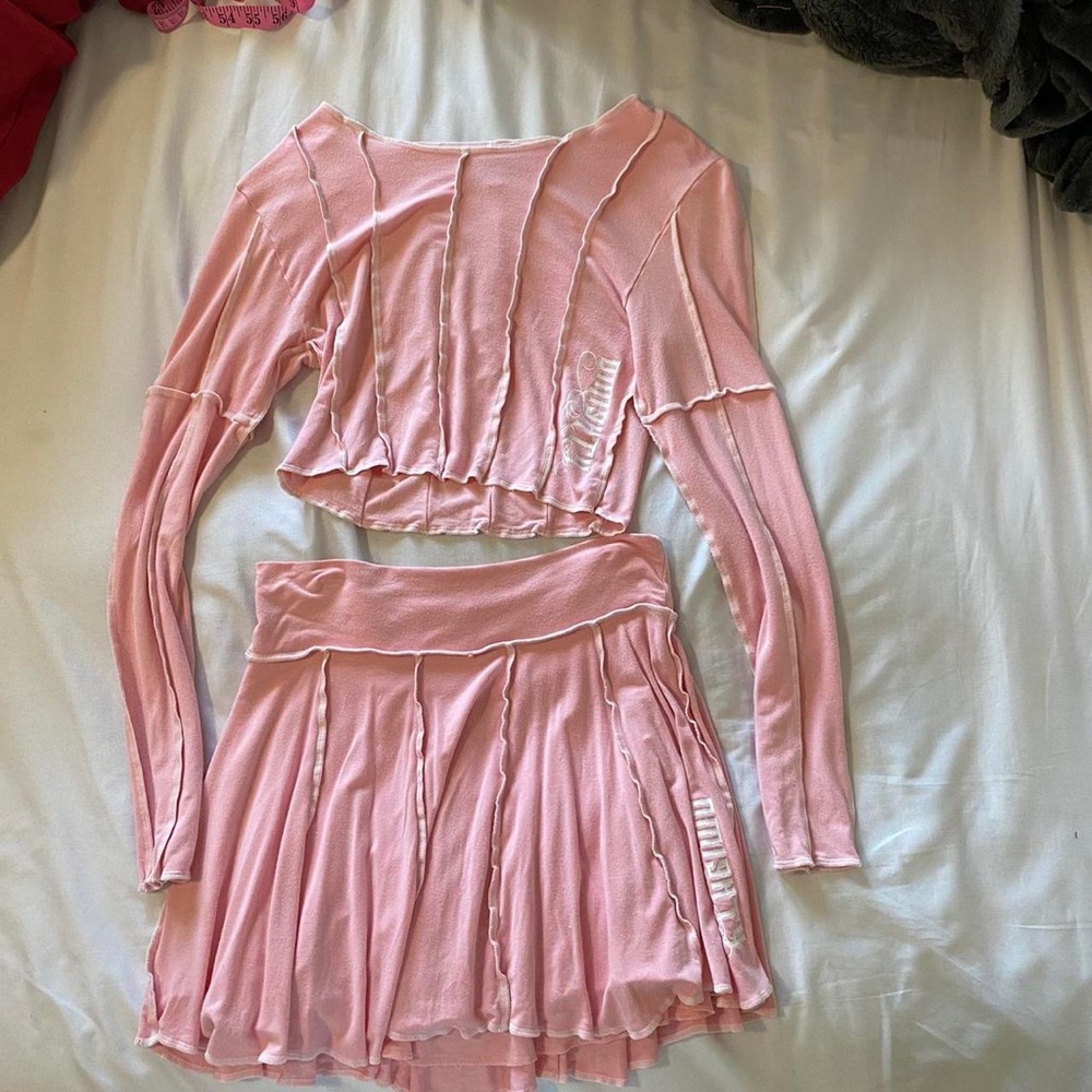 Pink omighty skirt set